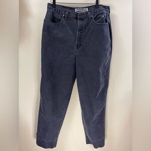 Vintage 90s Harley Davidson Biker Blues Black Denim Jeans Women’s Size 18